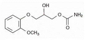 Molecular structure of methocarbamol