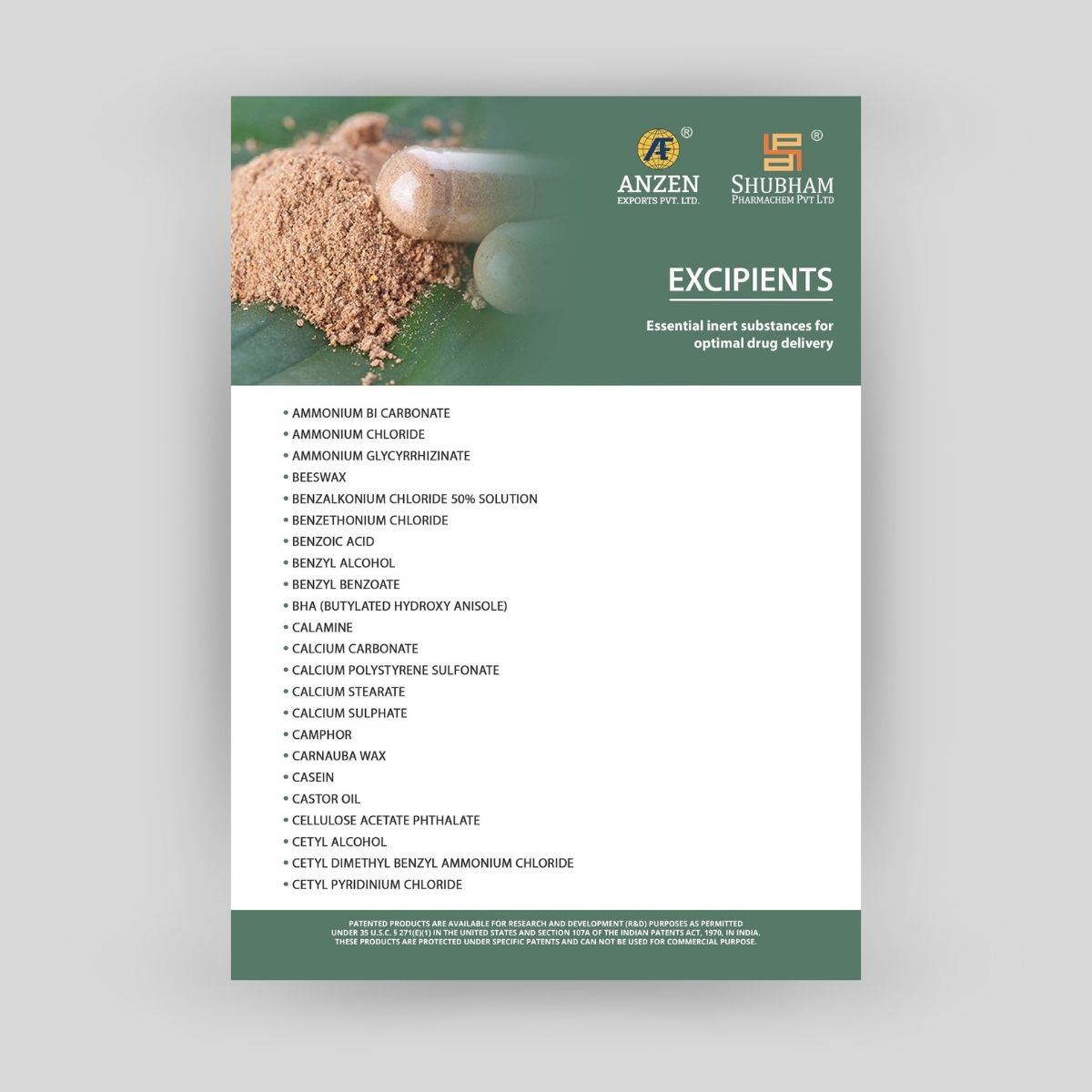 Excipients